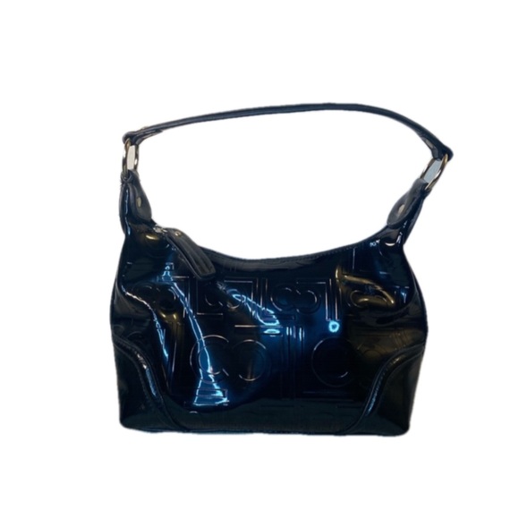 Liz Claiborne Black Patent Leather Purse - Picture 1 of 6